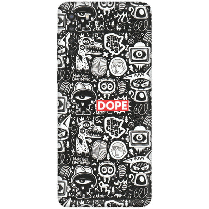 Samsung A/S Series Phone Skins (All Models) - Dope Stay Classy Black Doodles - Matte Finish (M-126) Samsung Galaxy A21