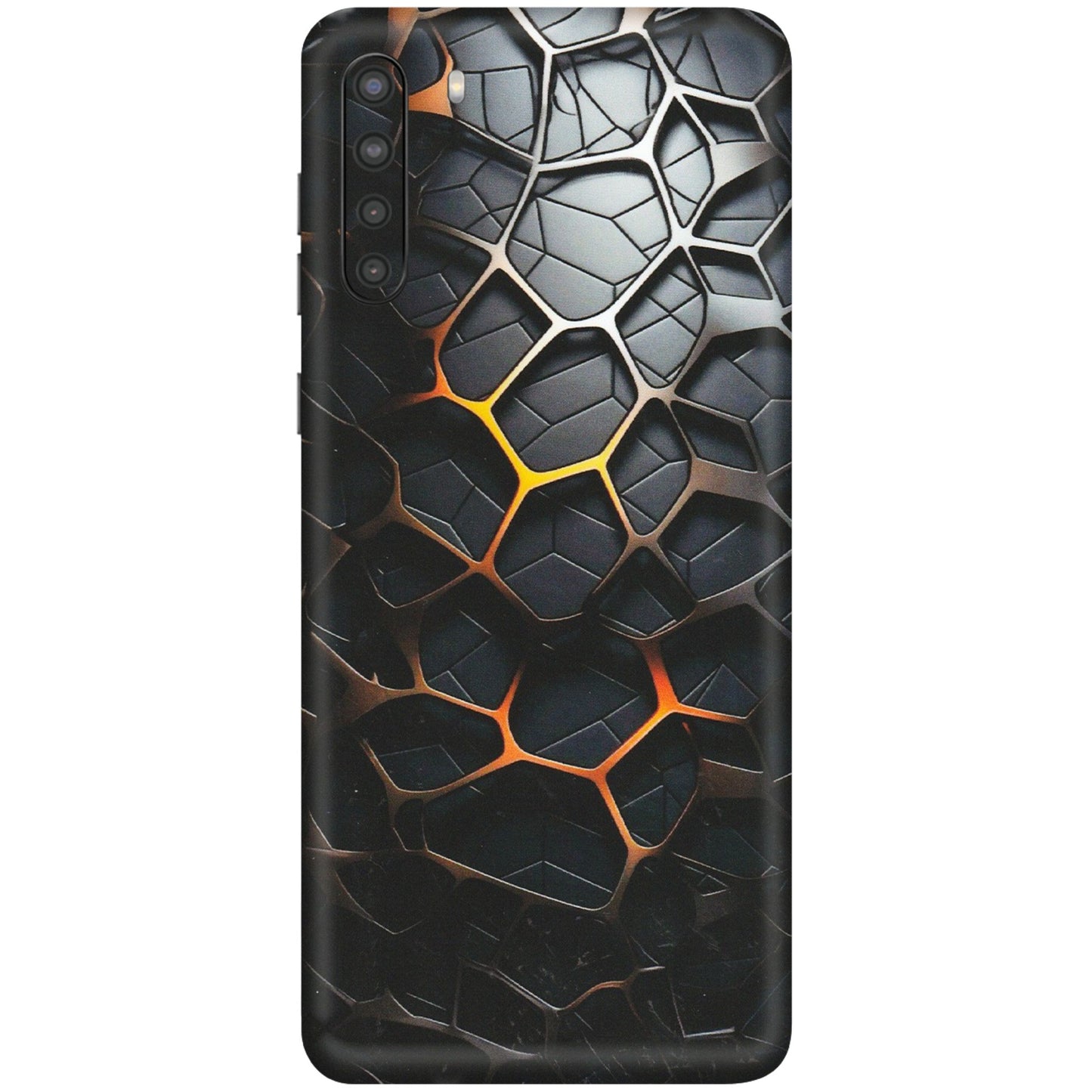 Samsung A/S Series Phone Skins (All Models) - New Abstract Graphite Tiles - Matte Finish (M-130) Samsung Galaxy A21