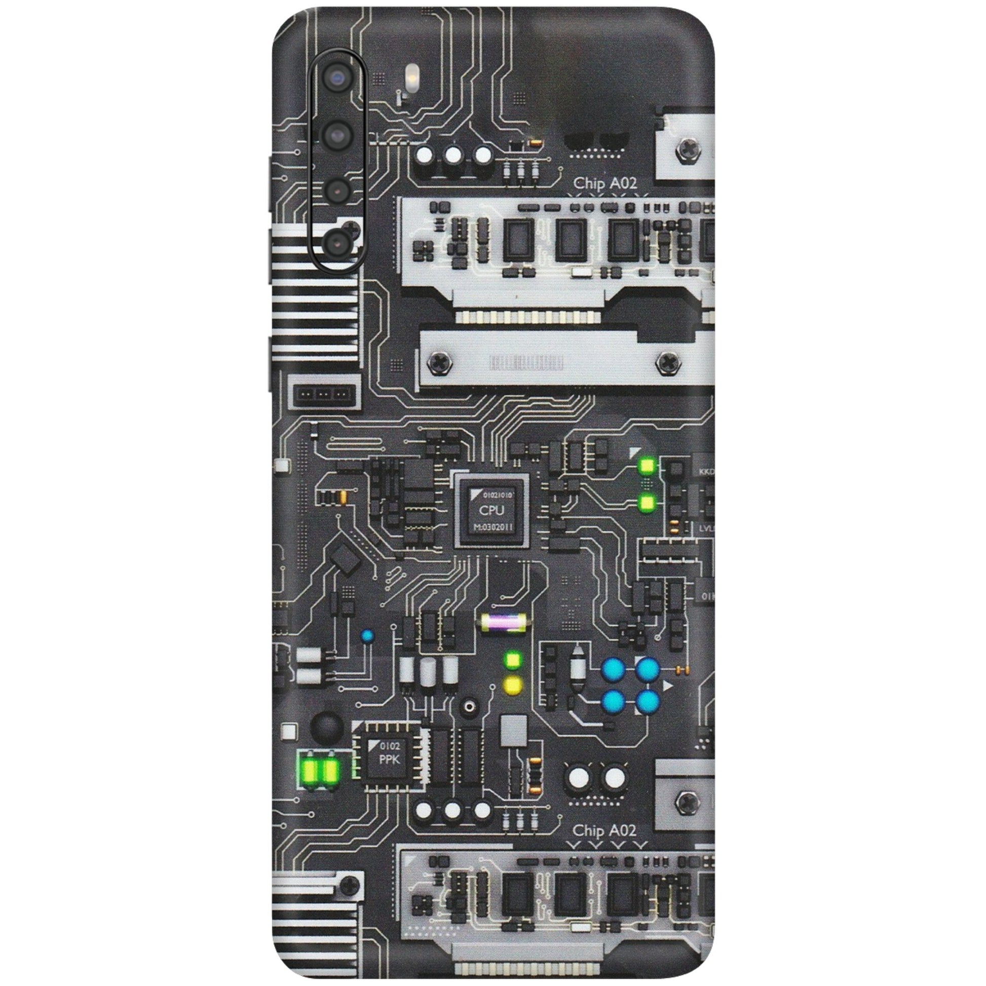 Samsung A/S Series Phone Skins (All Models) - Motherboard Internals - Matte Finish (M-135) Samsung Galaxy A21