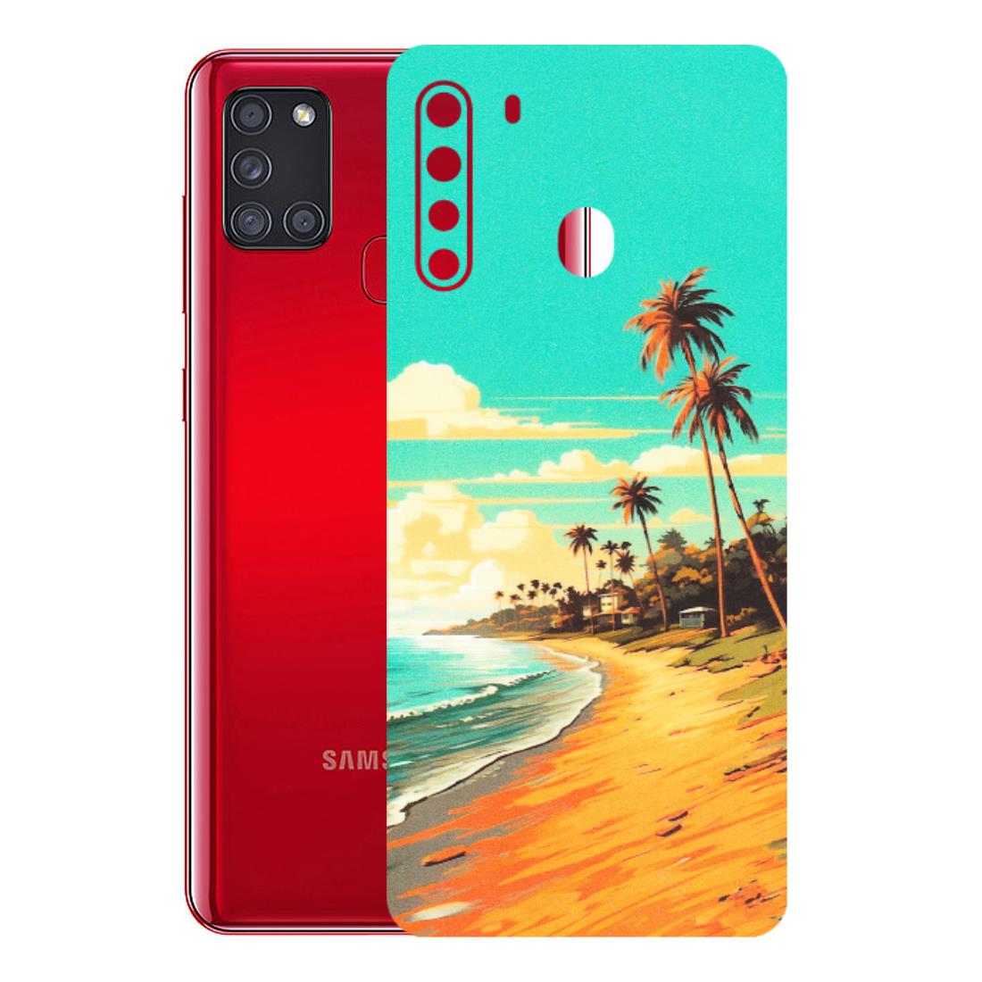 Samsung A/S Series Phone Skins (All Models) - Miami Beach - Matte Finish (M-136) Samsung Galaxy A21