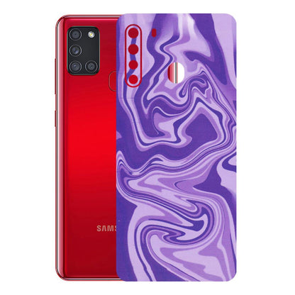 Samsung A/S Series Phone Skins (All Models) - Hazy Purple Nights - Matte Finish (M-14) Samsung Galaxy A21