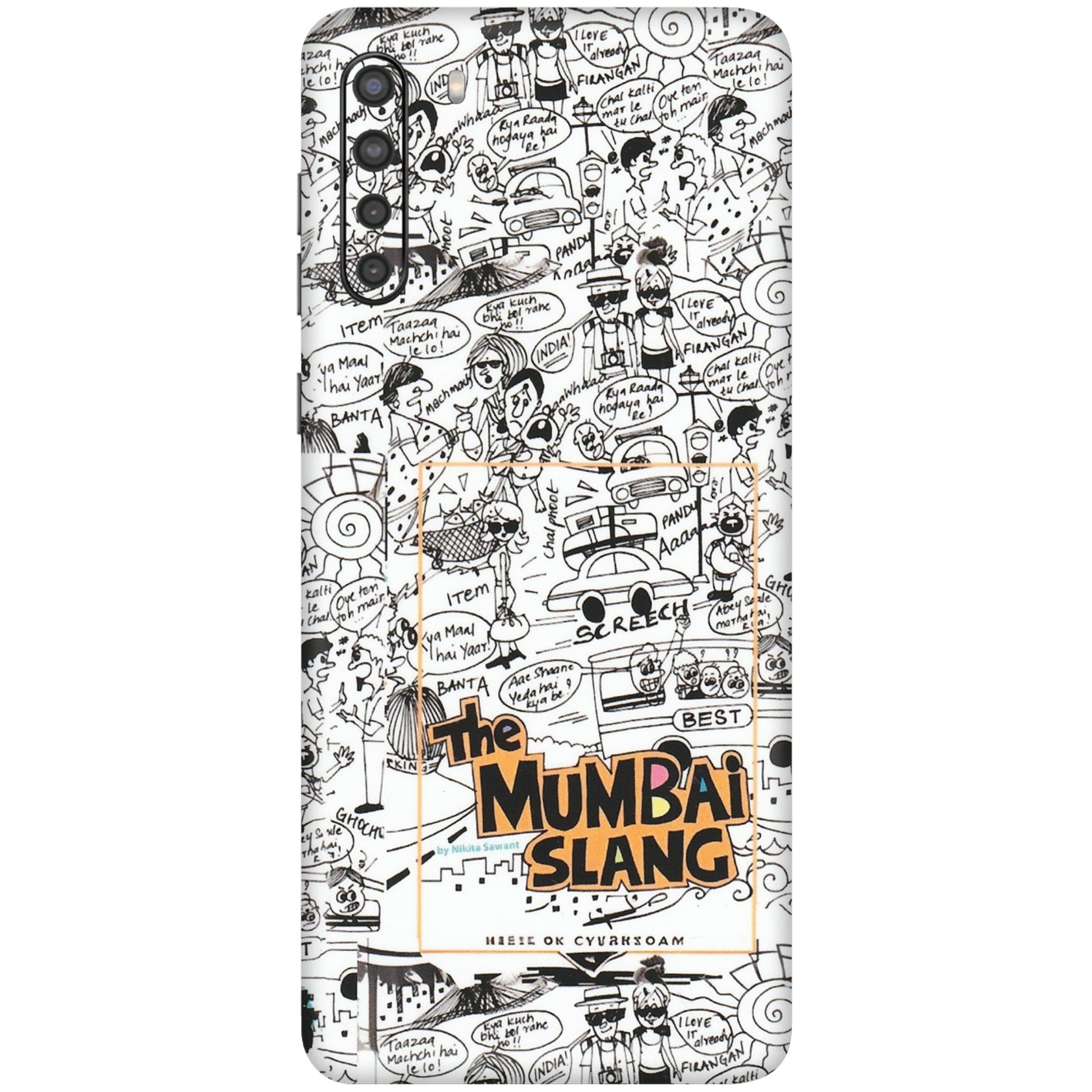 Samsung A/S Series Phone Skins (All Models) - The Mumbai Slang - Matte Finish (M-142) Samsung Galaxy A21