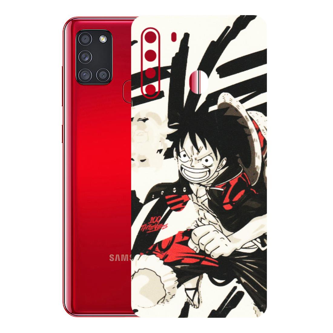 Samsung A/S Series Phone Skins (All Models) - Monkey D.Luffy Manga Anime - Matte Finish (M-145) Samsung Galaxy A21