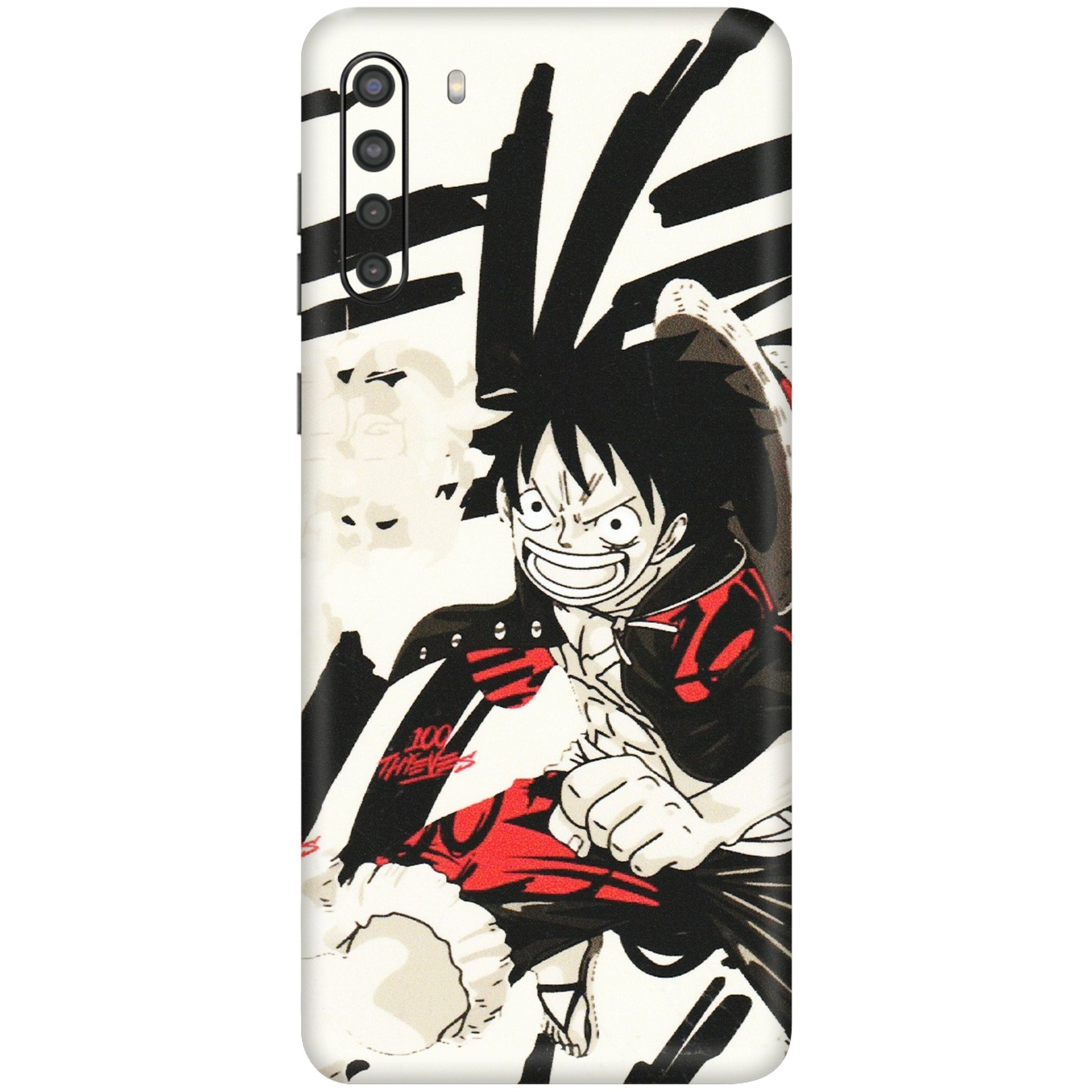 Samsung A/S Series Phone Skins (All Models) - Monkey D.Luffy Manga Anime - Matte Finish (M-145) Samsung Galaxy A21