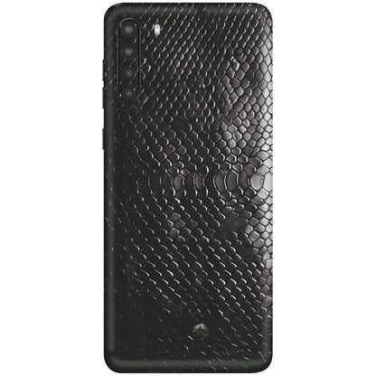 Samsung A/S Series Phone Skins (All Models) - Black Snack Leather - Matte Finish (M-147) Samsung Galaxy A21