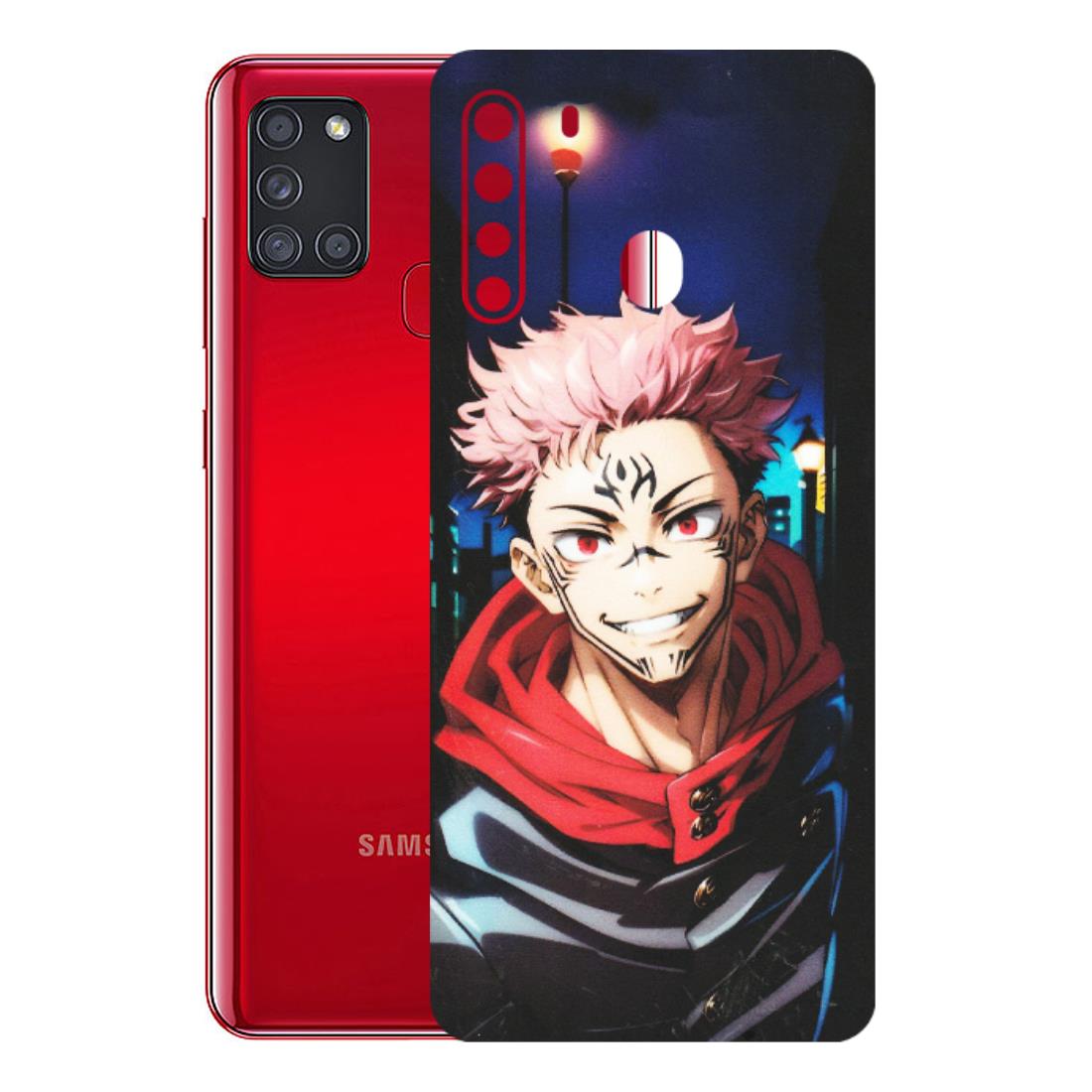 Samsung A/S Series Phone Skins (All Models) - Yuji Itadori Funny Face Anime - Matte Finish (M-152) Samsung Galaxy A21