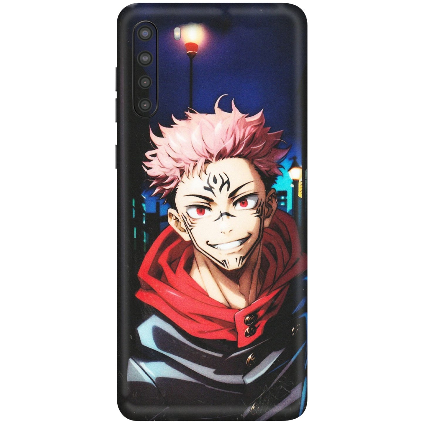 Samsung A/S Series Phone Skins (All Models) - Yuji Itadori Funny Face Anime - Matte Finish (M-152) Samsung Galaxy A21