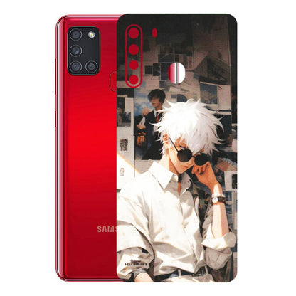 Samsung A/S Series Phone Skins (All Models) - Gojo Satoru Jujustu Kaisen Anime - Matte Finish (M-156) Samsung Galaxy A21