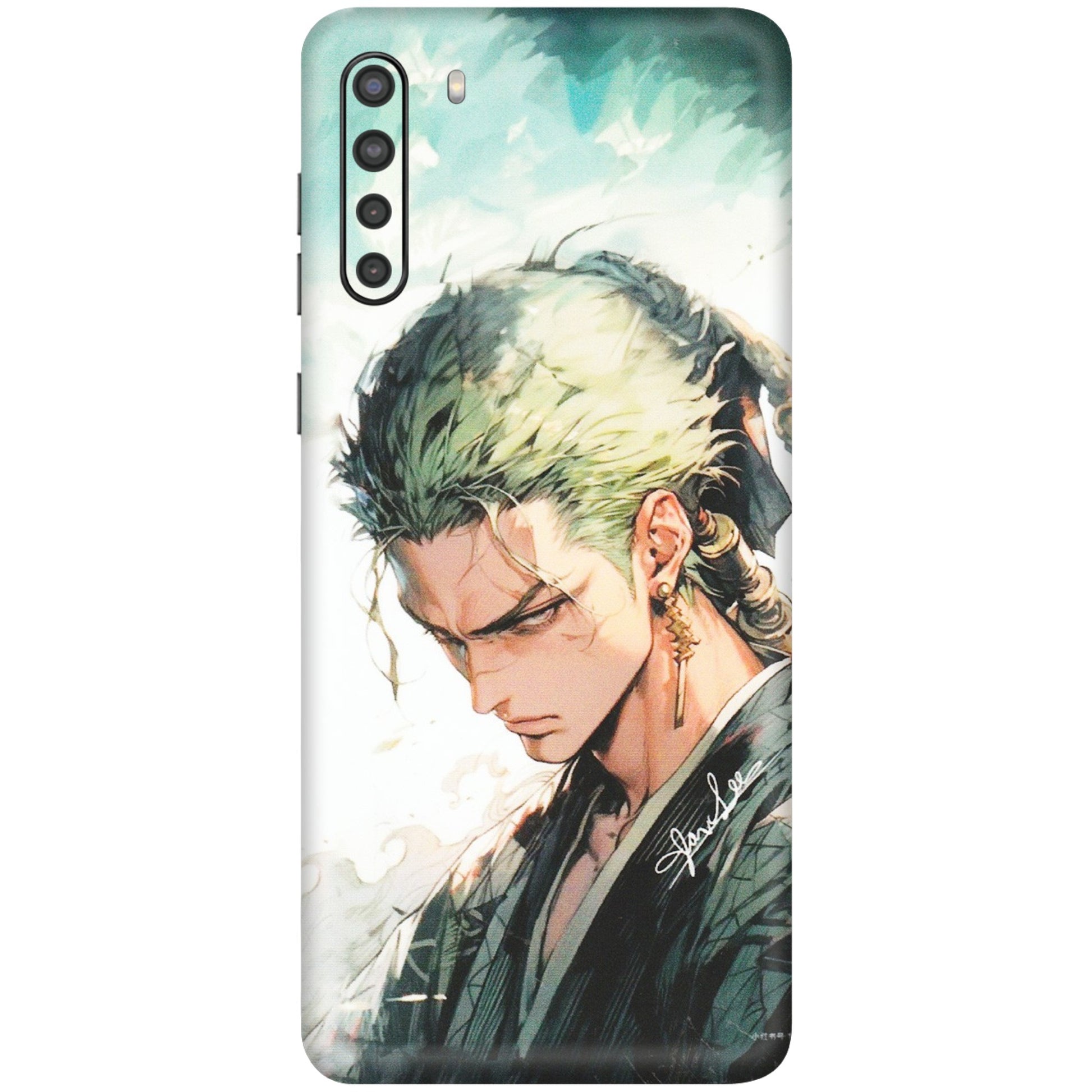 Samsung A/S Series Phone Skins (All Models) - Pirate Hunter One Piece Anime - Matte Finish (M-157) Samsung Galaxy A21