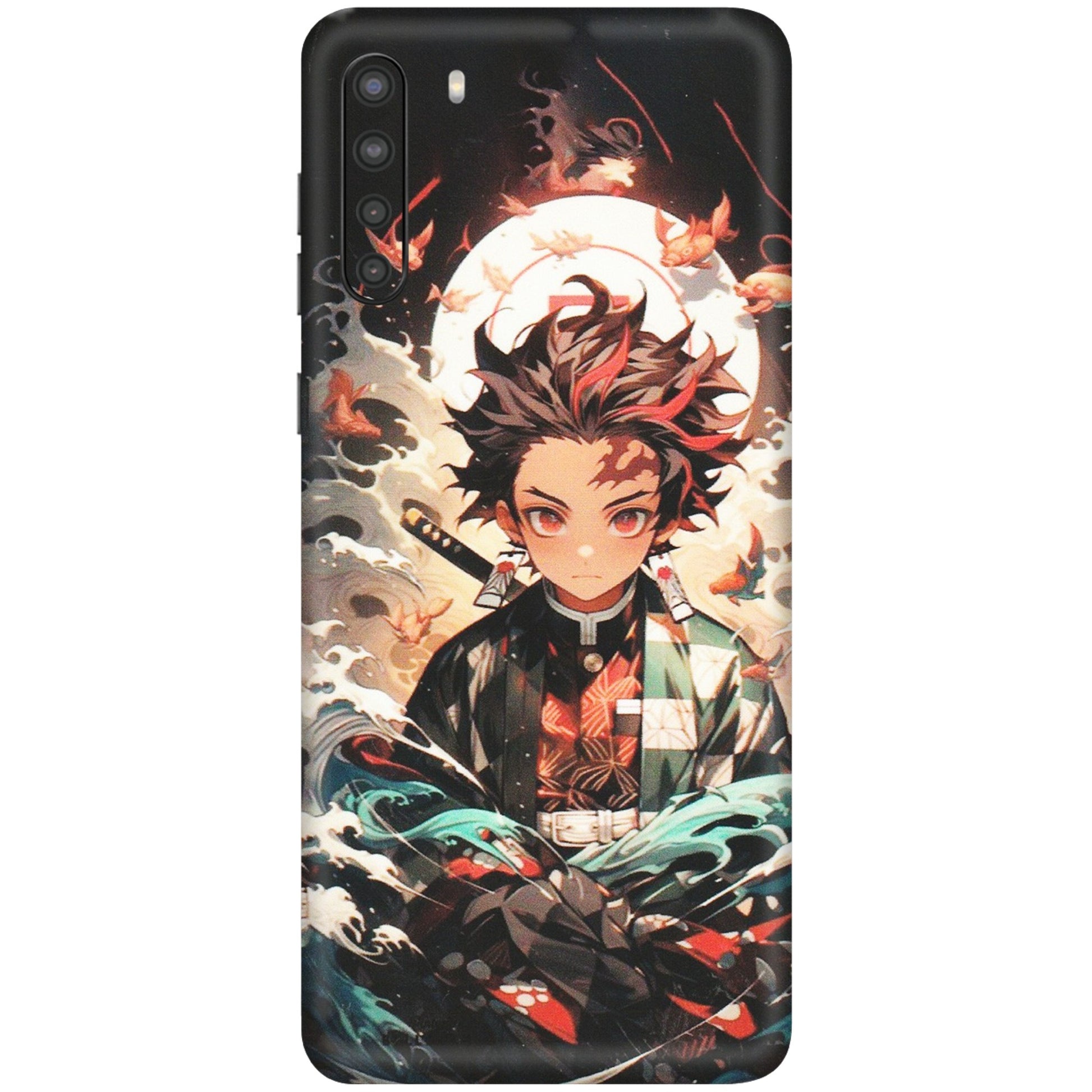 Samsung A/S Series Phone Skins (All Models) - Tanjiro Demon Slayer Anime - Matte Finish (M-158) Samsung Galaxy A21
