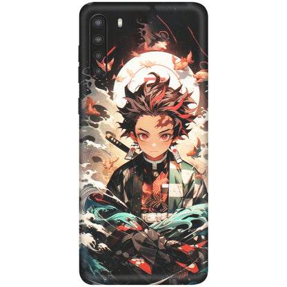 Samsung A/S Series Phone Skins (All Models) - Tanjiro Demon Slayer Anime - Matte Finish (M-158) Samsung Galaxy A21
