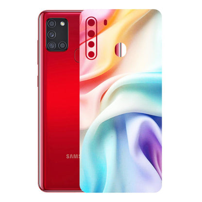 Samsung A/S Series Phone Skins (All Models) - Colourful Silk Cloth - Matte Finish (M-165) Samsung Galaxy A21