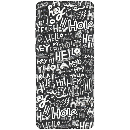 Samsung A/S Series Phone Skins (All Models) - Hi Hello Doodles - Matte Finish (M-25) Samsung Galaxy A21