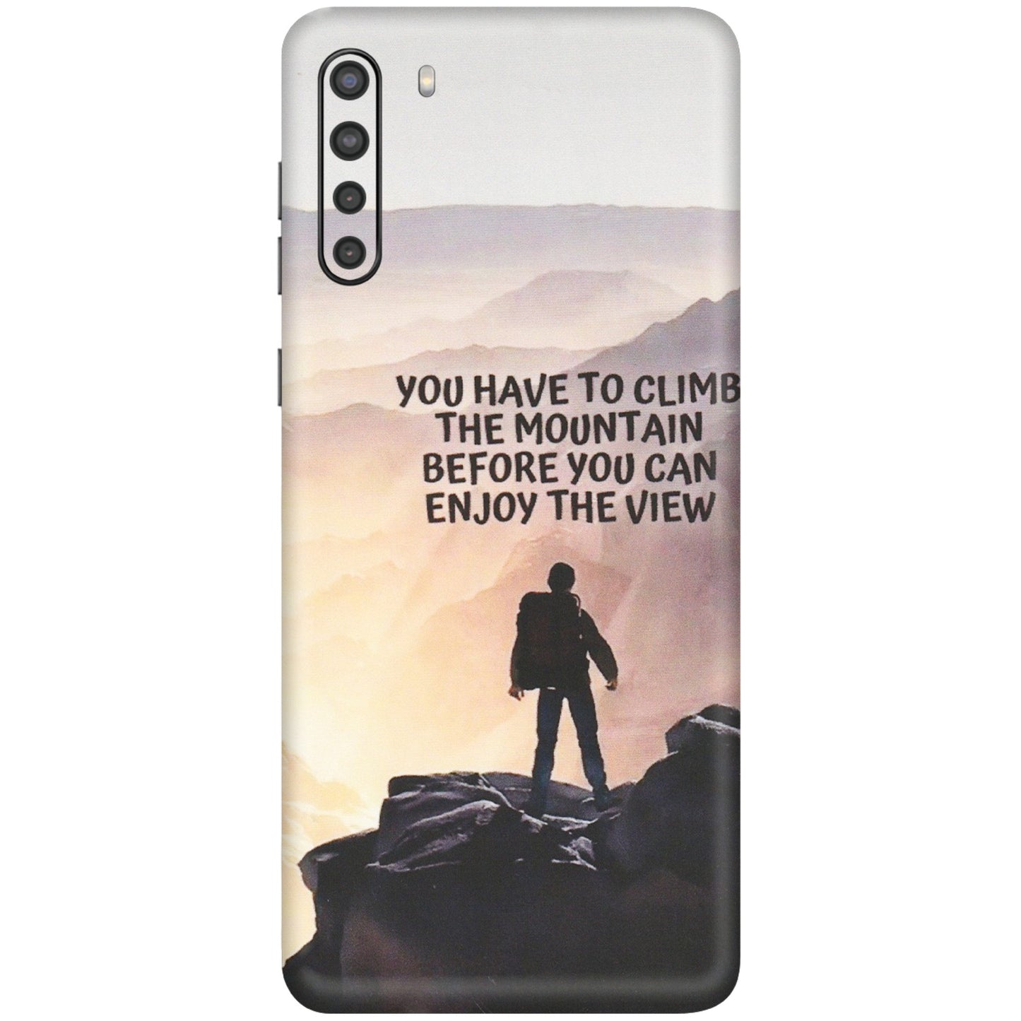 Samsung A/S Series Phone Skins (All Models) - Motivational Hiking Mountain - Matte Finish (M-28) Samsung Galaxy A21