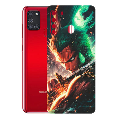 Samsung A/S Series Phone Skins (All Models) - Anime Gojo Sword - Matte Finish (M-32) Samsung Galaxy A21