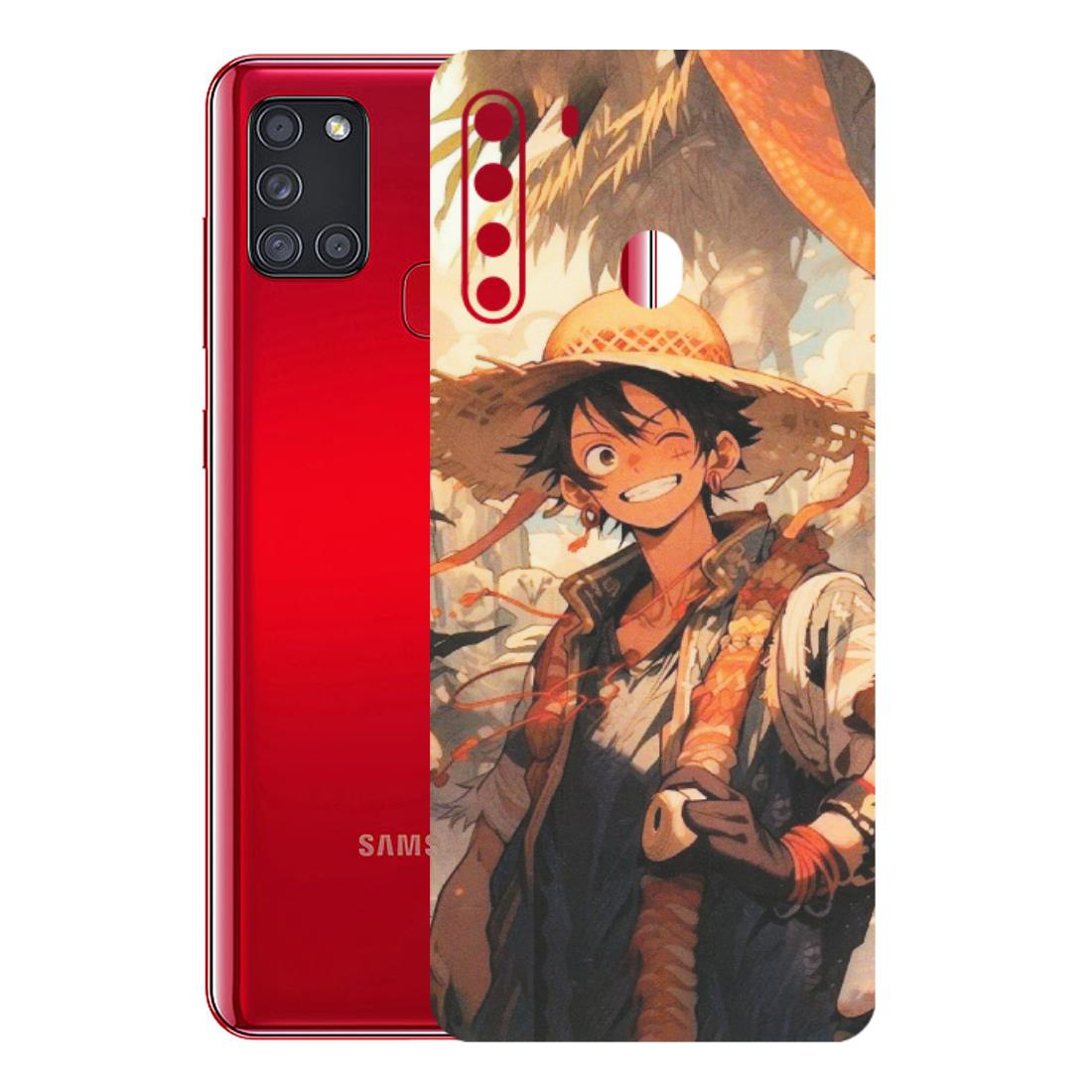 Samsung A/S Series Phone Skins (All Models) - Anime Character Smile - Matte Finish (M-33) Samsung Galaxy A21
