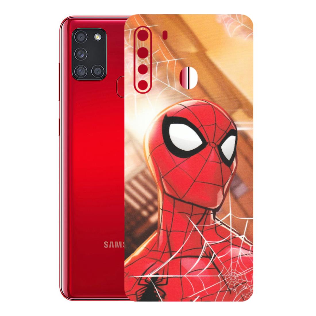 Samsung A/S Series Phone Skins (All Models) - Spiderman Face New - Matte Finish (M-41) Samsung Galaxy A21