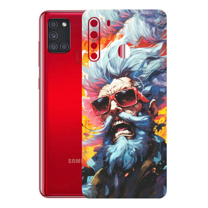 Samsung A/S Series Phone Skins (All Models) - Daddy Cool Character - Matte Finish (M-43) Samsung Galaxy A21