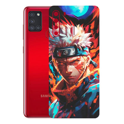 Samsung A/S Series Phone Skins (All Models) - Anime Ferocious Character - Matte Finish (M-44) Samsung Galaxy A21