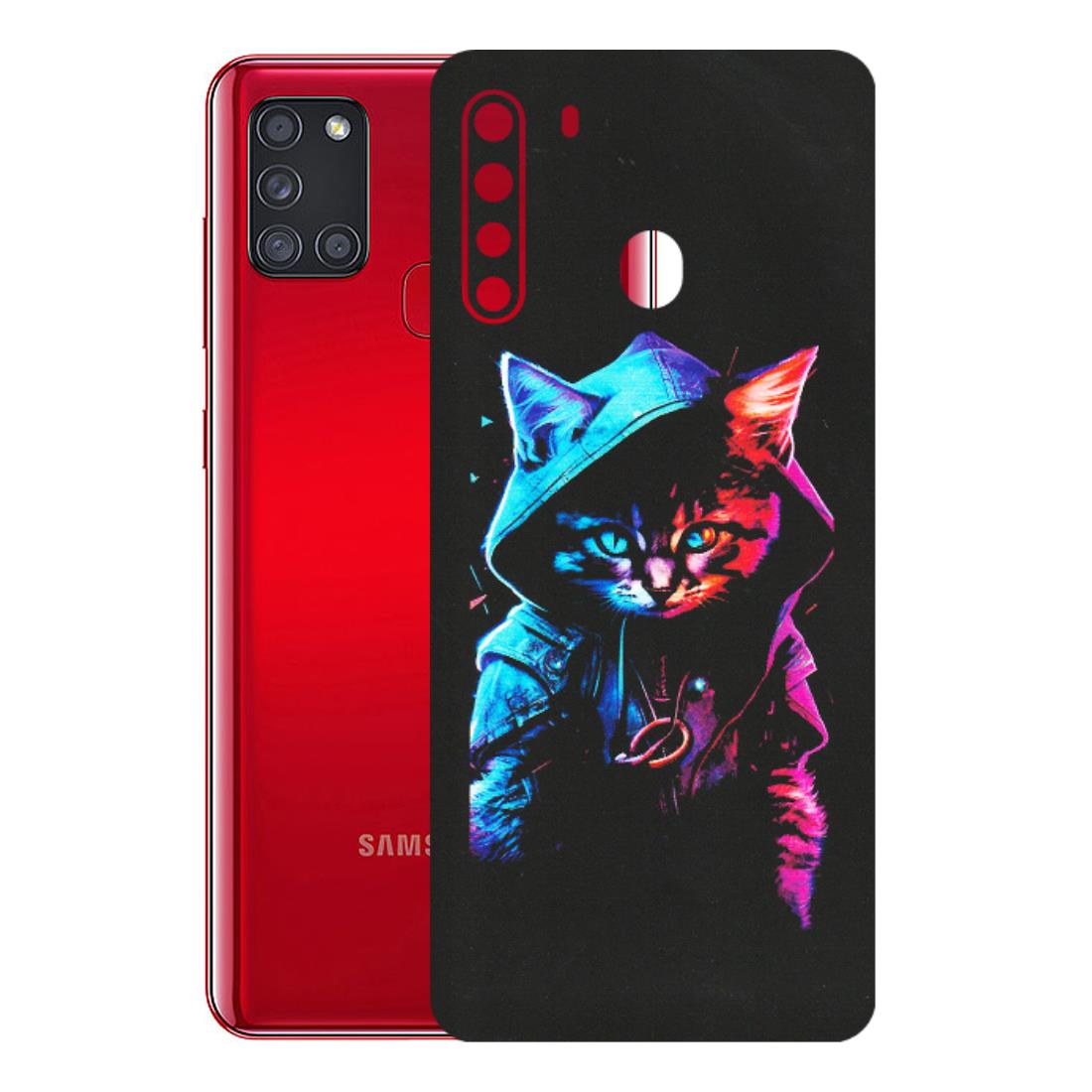 Samsung A/S Series Phone Skins (All Models) - Cyberpunk Cat - Matte Finish (M-45) Samsung Galaxy A21