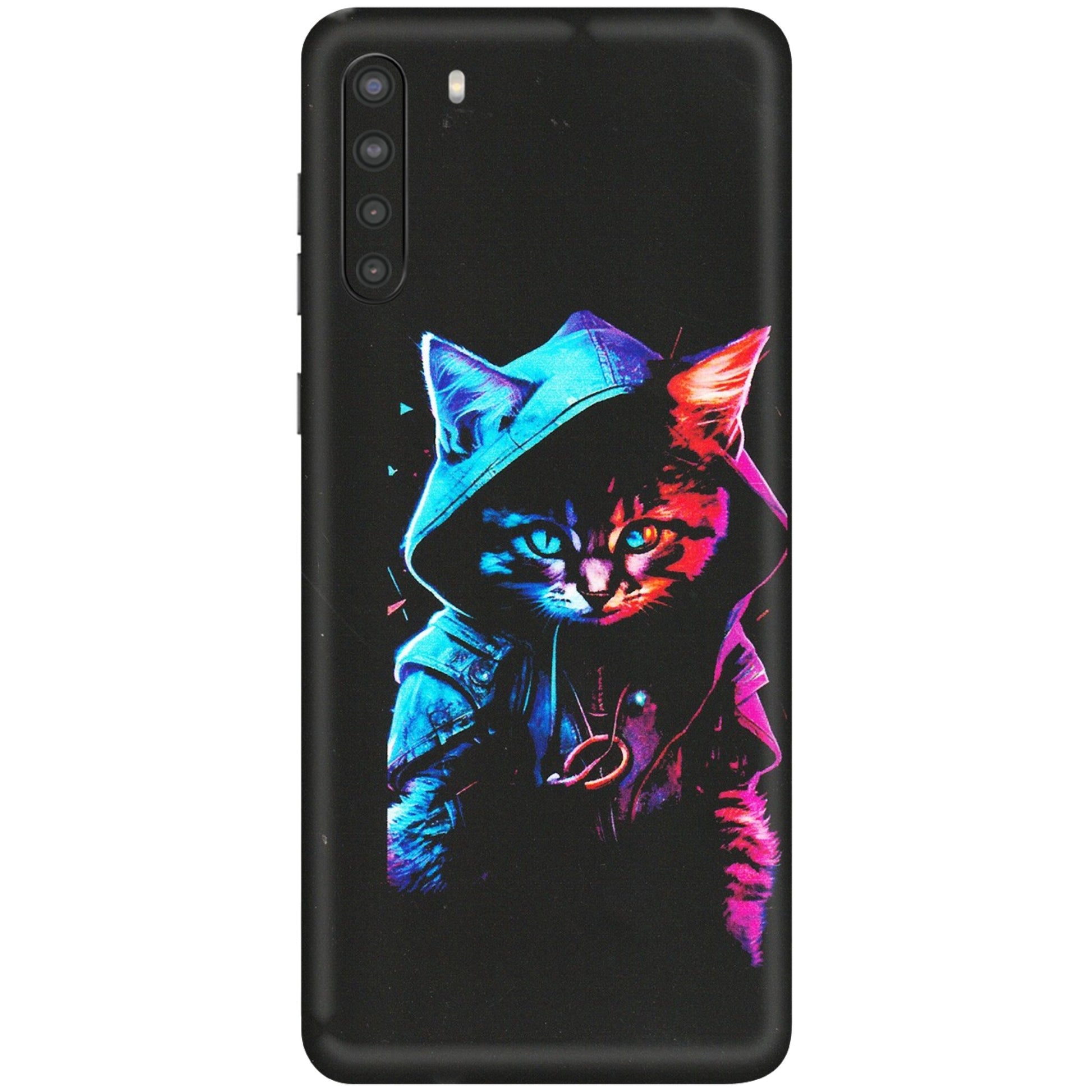 Samsung A/S Series Phone Skins (All Models) - Cyberpunk Cat - Matte Finish (M-45) Samsung Galaxy A21