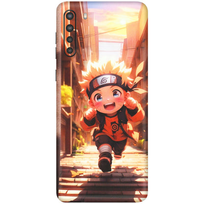 Samsung A/S Series Phone Skins (All Models) - Naruto Cute Toon Running - Matte Finish (M-04) Samsung Galaxy A21