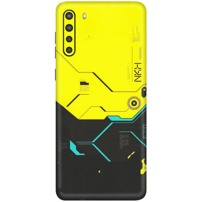 Samsung A/S Series Phone Skins (All Models) - Black Yellow Technica - Matte Finish (M-53) Samsung Galaxy A21
