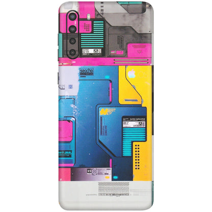 Samsung A/S Series Phone Skins (All Models) - Colourfull Motherboard Internals - Matte Finish (M-55) Samsung Galaxy A21