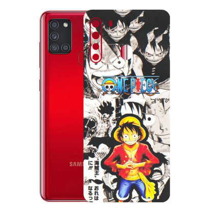 Samsung A/S Series Phone Skins (All Models) - One Piece B&W - Matte Finish (M-63) Samsung Galaxy A21