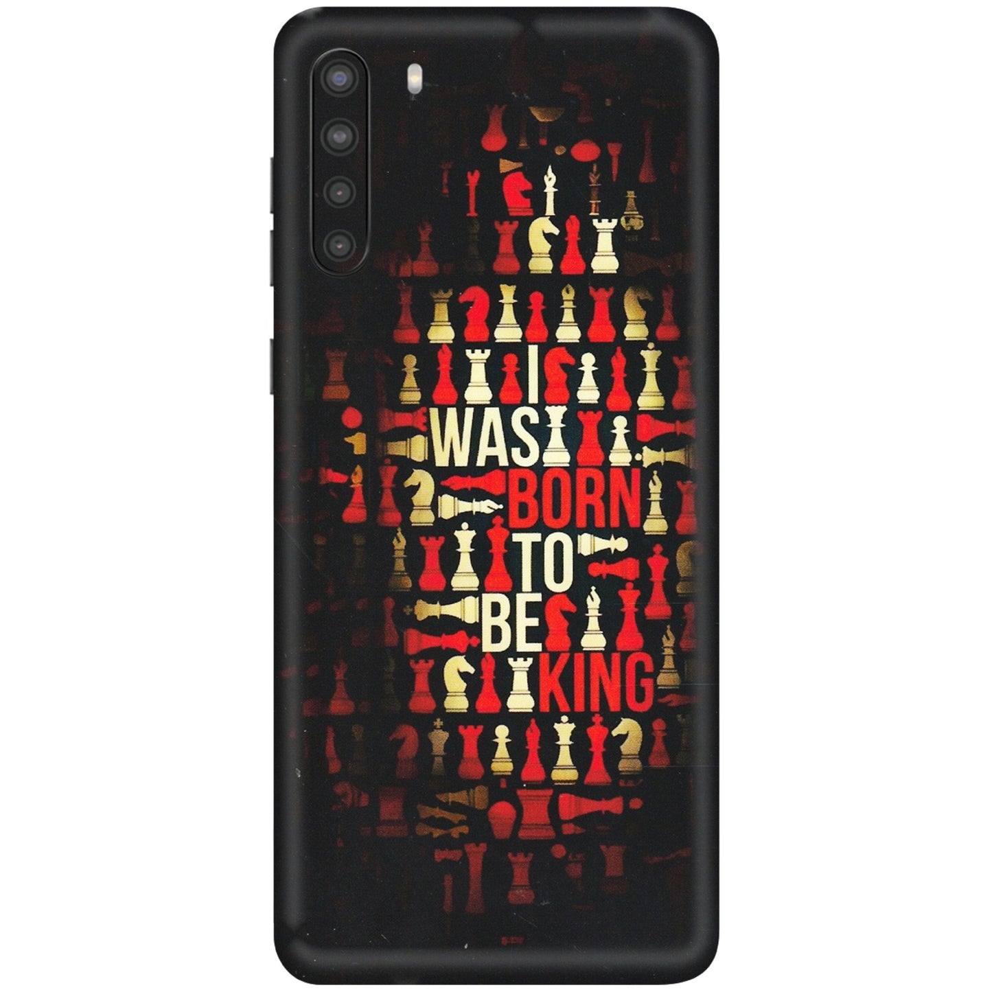 Samsung A/S Series Phone Skins (All Models) - Born To Be King - Matte Finish (M-73) Samsung Galaxy A21