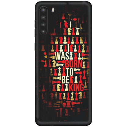 Samsung A/S Series Phone Skins (All Models) - Born To Be King - Matte Finish (M-73) Samsung Galaxy A21