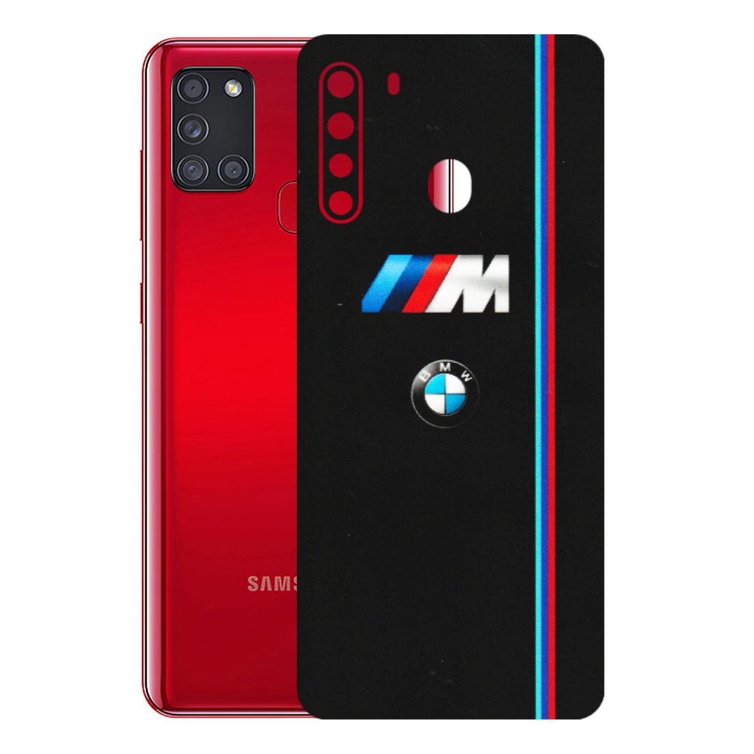 Samsung A/S Series Phone Skins (All Models) - Styling With Black BMW - Matte Finish (M-74) Samsung Galaxy A21