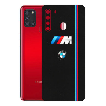 Samsung A/S Series Phone Skins (All Models) - Styling With Black BMW - Matte Finish (M-74) Samsung Galaxy A21