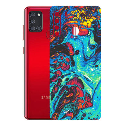 Samsung A/S Series Phone Skins (All Models) - Majestic Galactic Marbel - Matte Finish (M-85) Samsung Galaxy A21