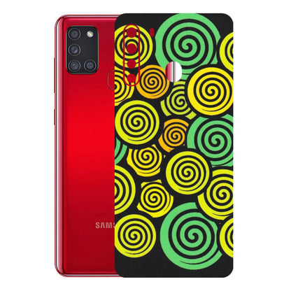 Samsung A/S Series Phone Skins (All Models) - Crazy Spiral - Matte Finish (M-91) Samsung Galaxy A21