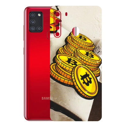 Samsung A/S Series Phone Skins (All Models) - Billionaire Bitcoin Collection - Matte Finish (M-92) Samsung Galaxy A21