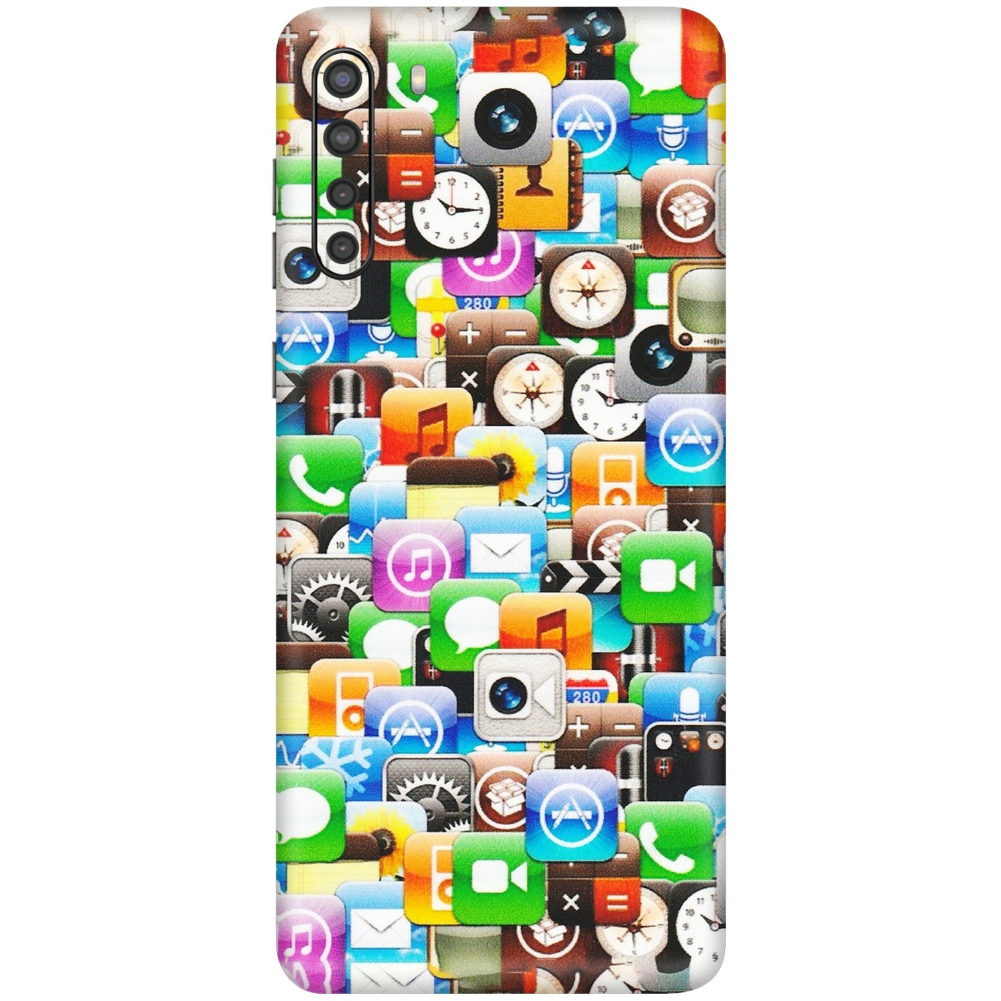 Samsung A/S Series Phone Skins (All Models) - All Apple Icons - Matte Finish (M-93) Samsung Galaxy A21
