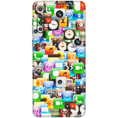 Samsung A/S Series Phone Skins (All Models) - All Apple Icons - Matte Finish (M-93) Samsung Galaxy A21