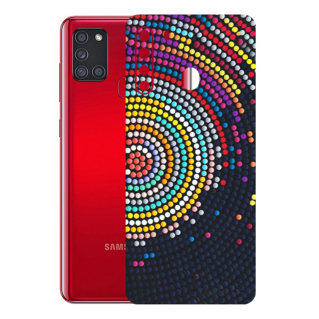 Samsung A/S Series Phone Skins (All Models) - Rainbow Dot Mandala - Matte Finish (M-97) Samsung Galaxy A21