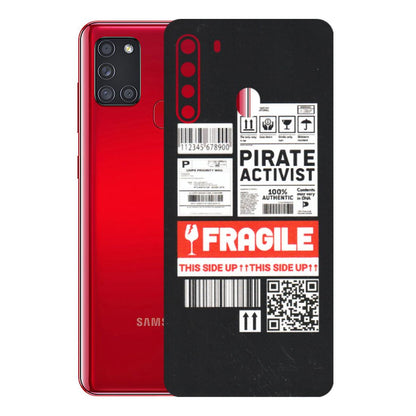 Samsung A/S Series Phone Skins (All Models) - Handle With Care - Matte Finish (M-99) Samsung Galaxy A21