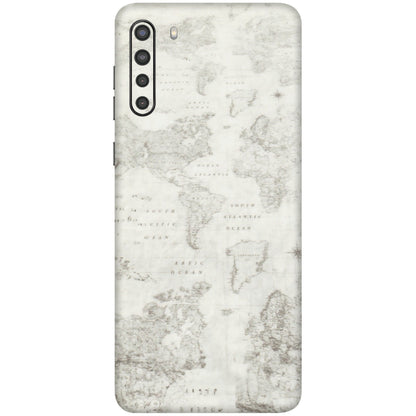 Samsung A/S Series Phone Skins (All Models) - World Travel Map - Transparent Finish (T-04) Samsung Galaxy A21
