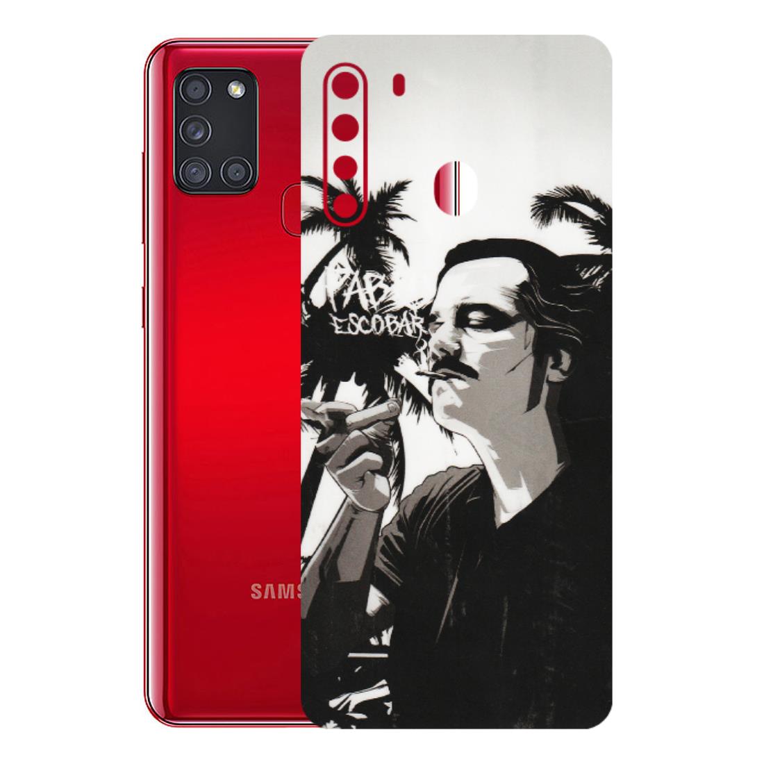 Samsung A/S Series Phone Skins (All Models) - Pab Escobar - Transparent Finish (T-05) Samsung Galaxy A21
