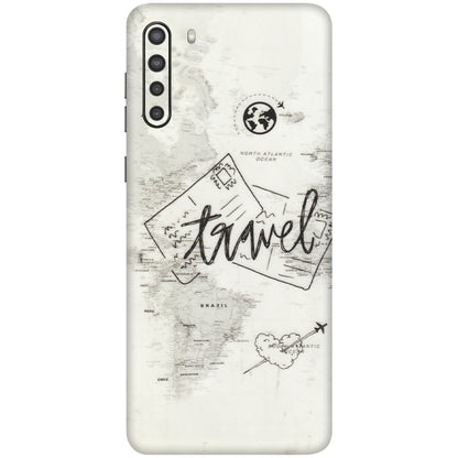 Samsung A/S Series Phone Skins (All Models) - Travel Ticket - Transparent Finish (T-06) Samsung Galaxy A21
