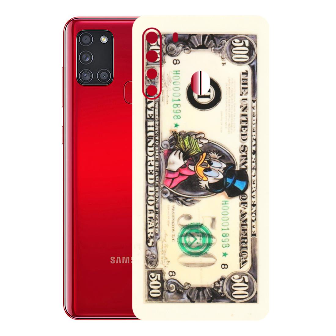 Samsung A/S Series Phone Skins (All Models) - Five Hundred Dollar Duck - Transparent Finish (T-15) Samsung Galaxy A21