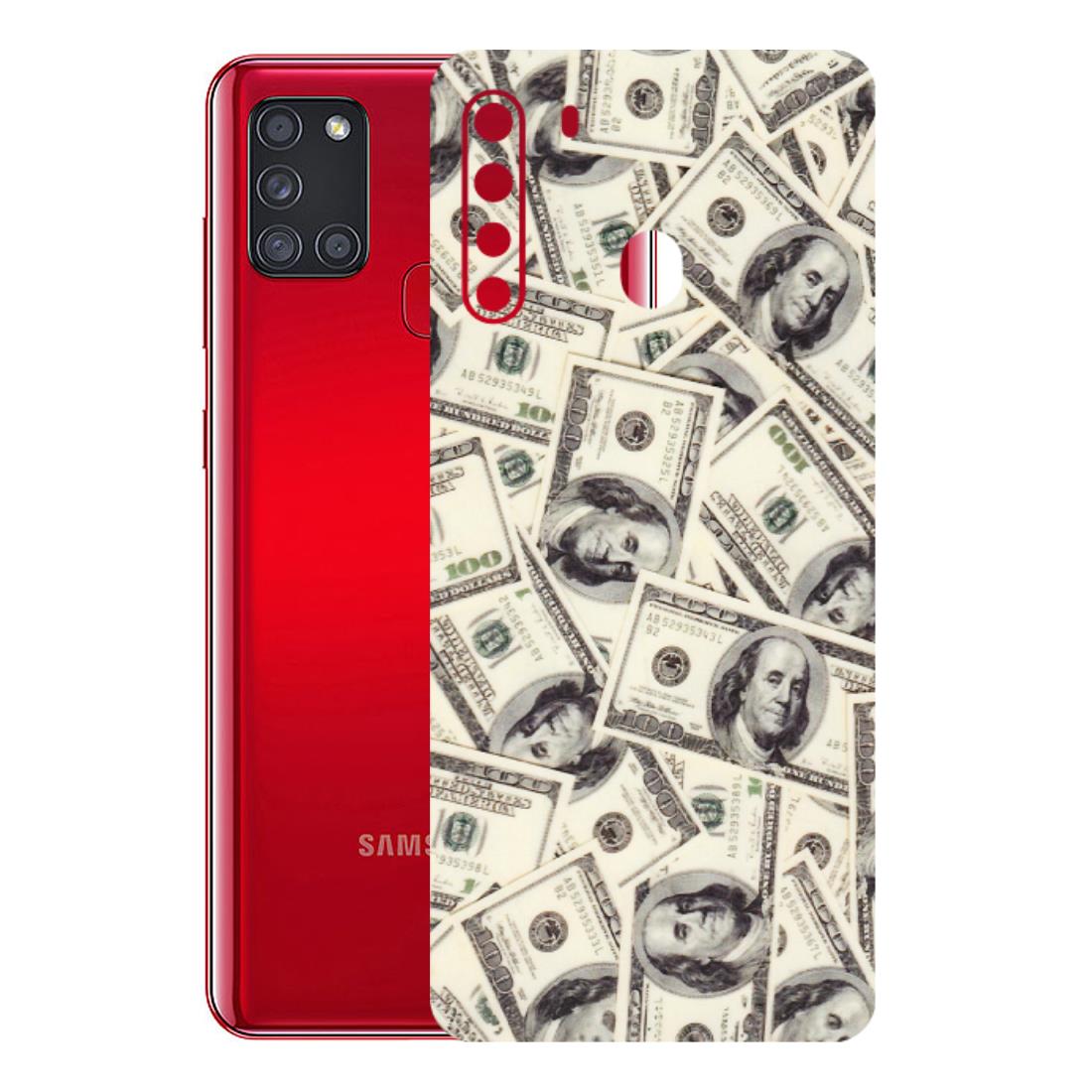 Samsung A/S Series Phone Skins (All Models) - Dollar Lover - Transparent Finish (T-17) Samsung Galaxy A21