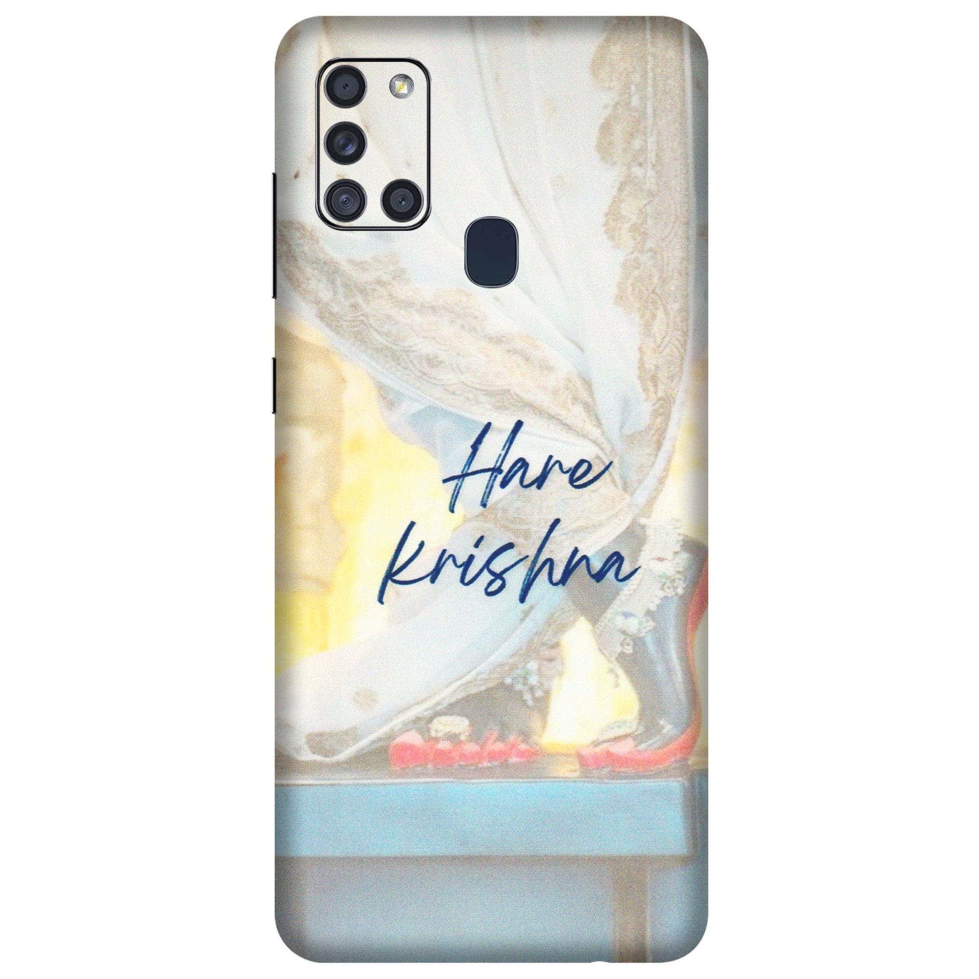 Samsung A/S Series Phone Skins (All Models) - Hare Krishna - 3D Embossed Finish (L-03) Samsung Galaxy A21S