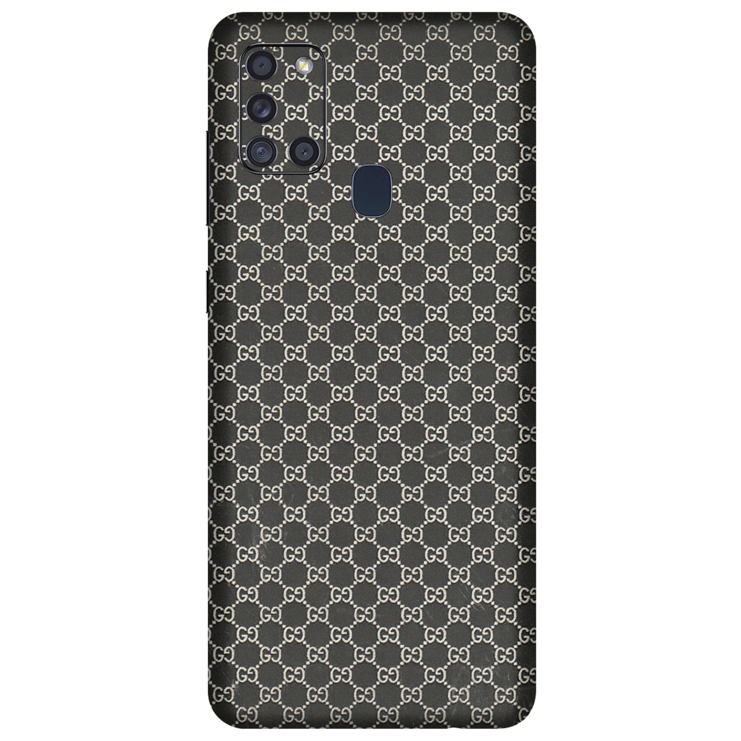 Samsung A/S Series Phone Skins (All Models) - Black G Print - 3D Embossed Finish (L-109) Samsung Galaxy A21S