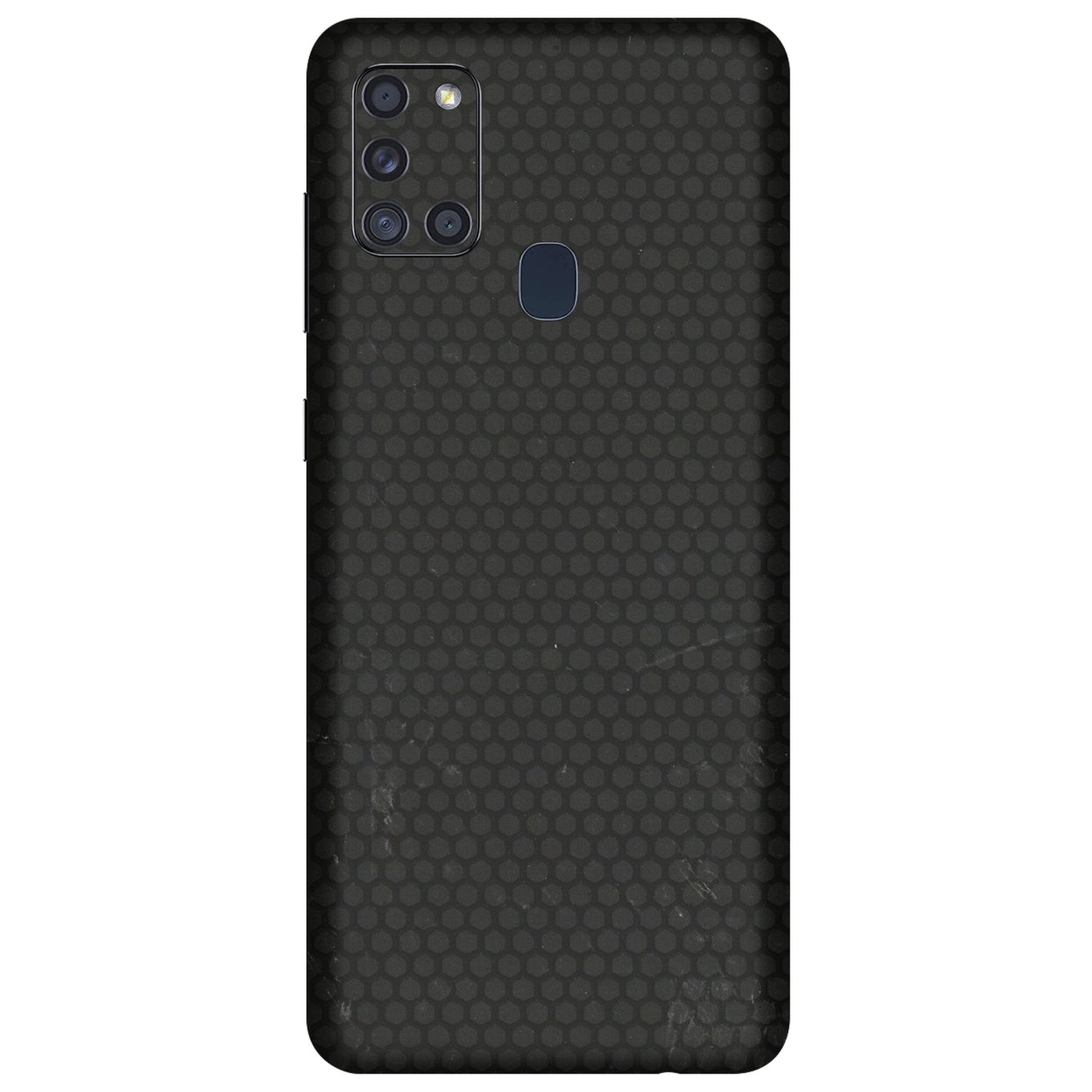 Samsung A/S Series Phone Skins (All Models) - Black honeycomb - 3D Embossed Finish (L-114) Samsung Galaxy A21S