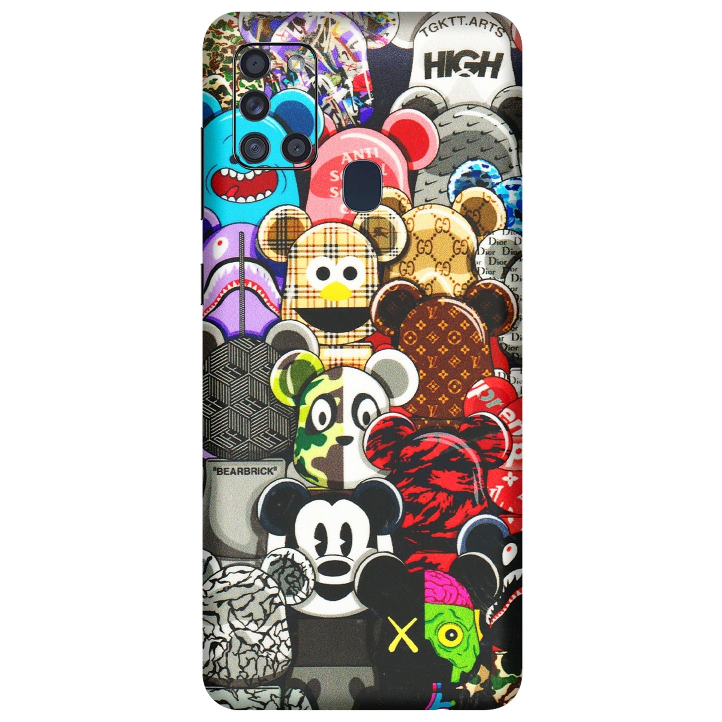 Samsung A/S Series Phone Skins (All Models) - More Mickey Mouses - 3D Embossed Finish (L-118) Samsung Galaxy A21S