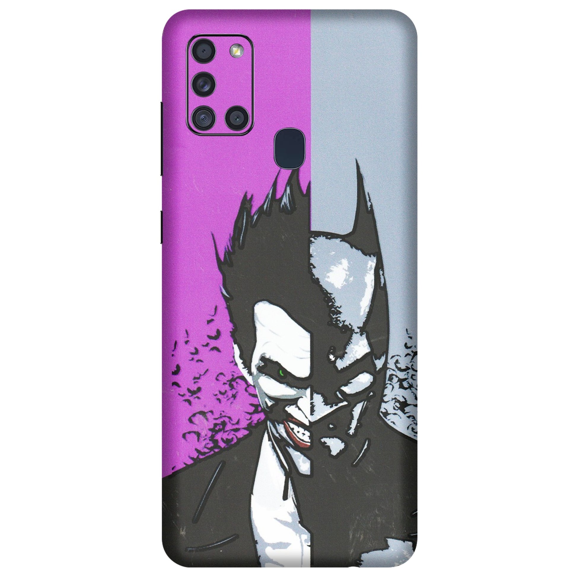 Samsung A/S Series Phone Skins (All Models) - Batman & Joker - 3D Embossed Finish (L-143) Samsung Galaxy A21S